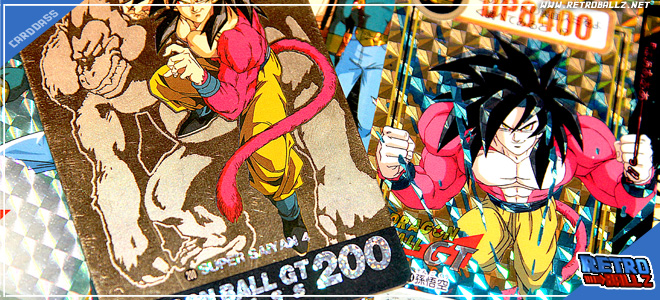 Dragon Ball GT Carddass Bandai Prism Card Goku Ape Baby USED Made In Japan