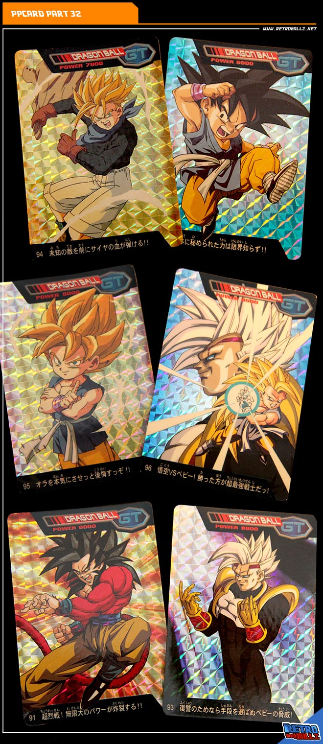 Dragonball PP PART 32 GT Cards, Hobbies & Toys, Memorabilia & Collectibles,  Vintage Collectibles on Carousell